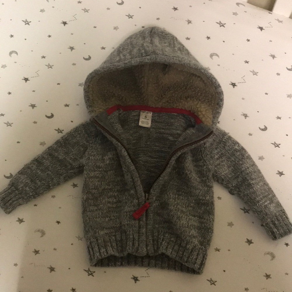 Baby hoodie fur lined hood